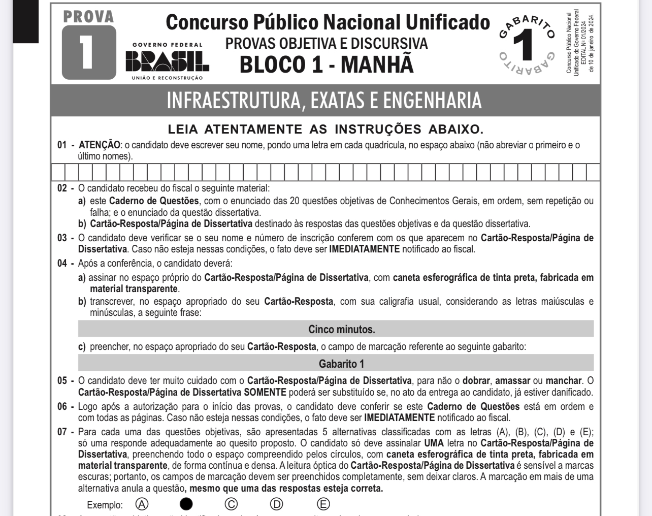 Cadernos de prova são divulgados. Confira — Agência Gov