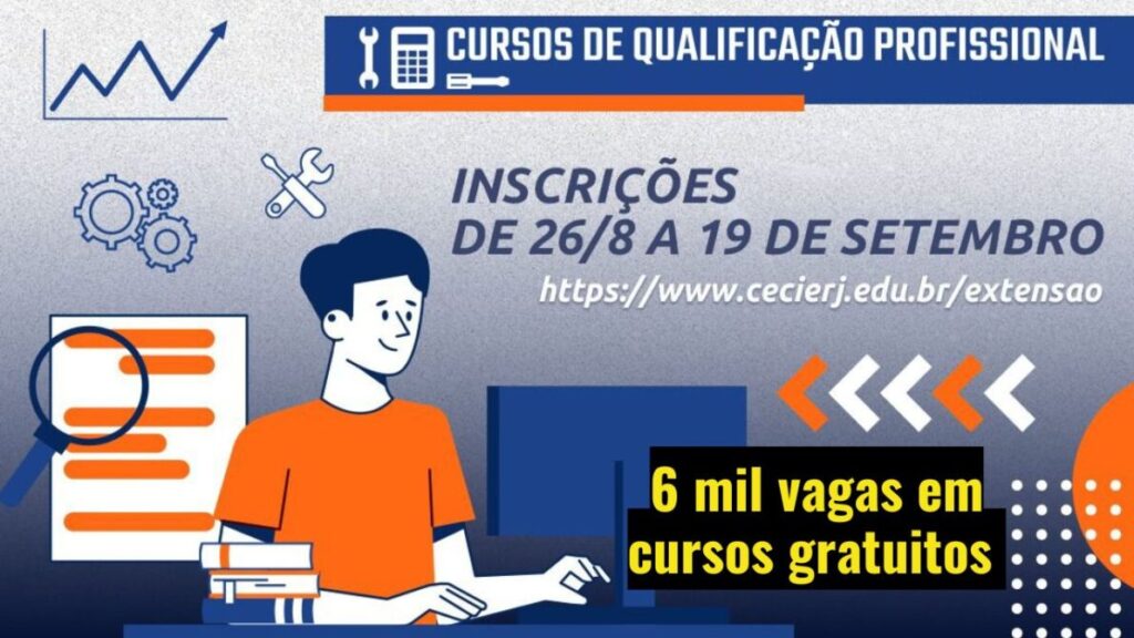 Fundação Cecierj lança mais de 6 mil vagas em cursos gratuitos para professores no Rio de Janeiro, com inscrições até setembro