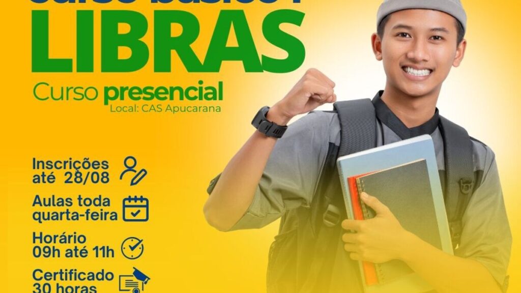 CAS de Apucarana abre inscrições para cursos gratuitos de libras