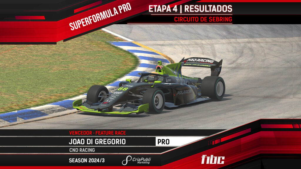 João Di Gregório e Rafa Souza vencem em Sebring