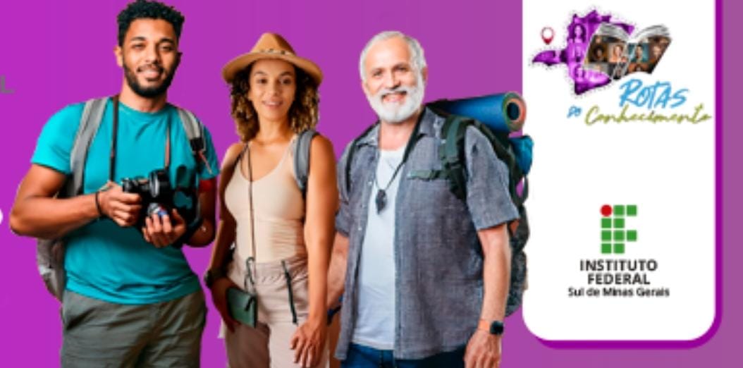 Programa Rotas do Conhecimento IFSULDEMINAS cursos gratuitos 100 % online turismo inglês marketing digital