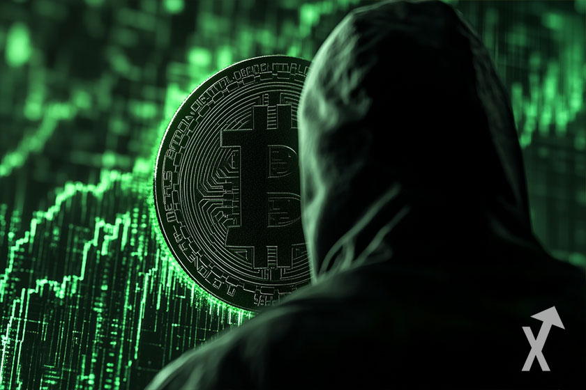 Criptomoeda Bitcoin para transações digitais.