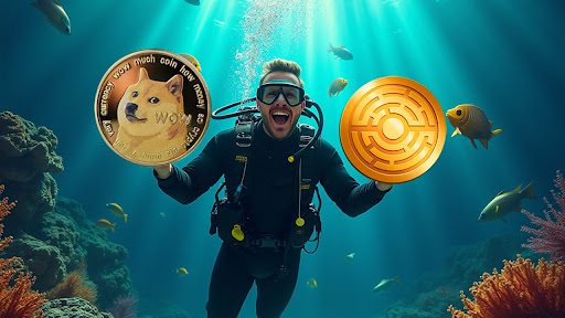 Baleias do Dogecoin Despejam 1,3 Bilhão de DOGE, Estarão os Detentores se Voltando para Esta Nova Criptomoeda?