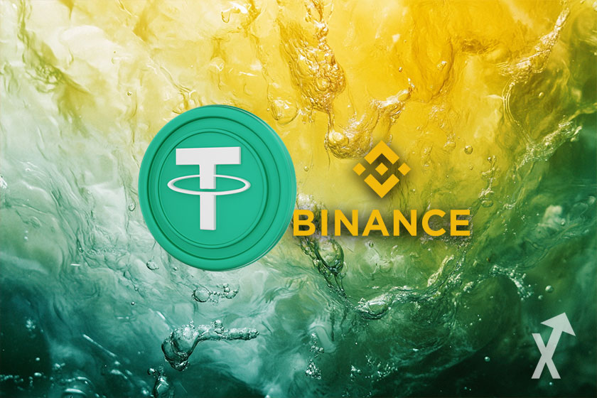 Criptomoeda USDT na plataforma Binance.