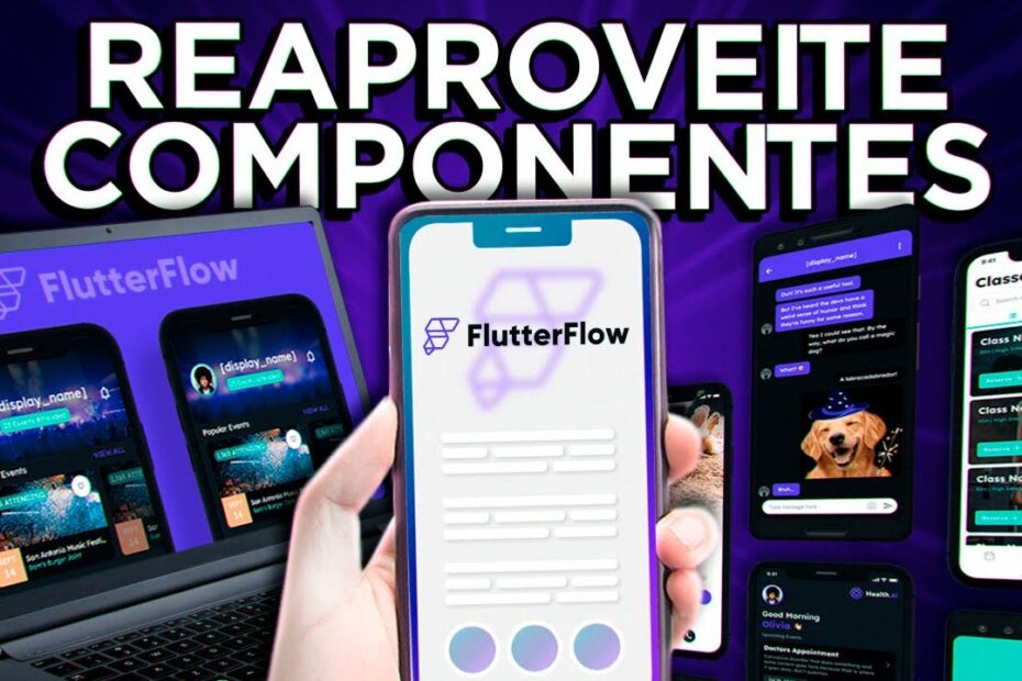FLUTTERFLOW - CRIE COMPONENTES COM A SUA CARA E REAPROVEITE EM TODO O APP