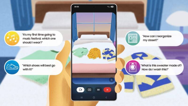 Galaxy S25 recebe IA visual em tempo real com Gemini Live