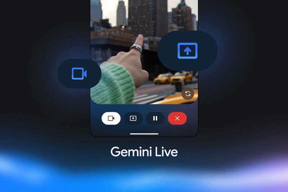 Gemini Live Google IA câmara ecrã