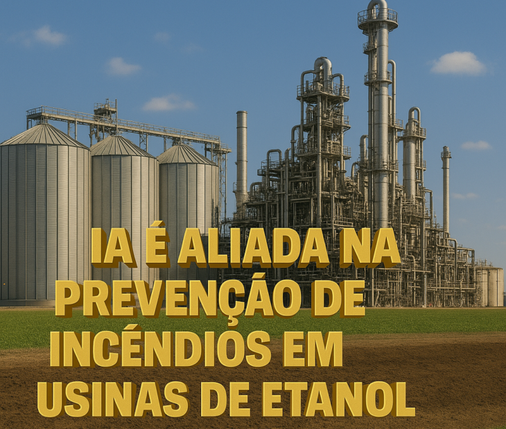 Inteligência artificial auxilia na prevenção de incêndios em usinas de etanol de milho