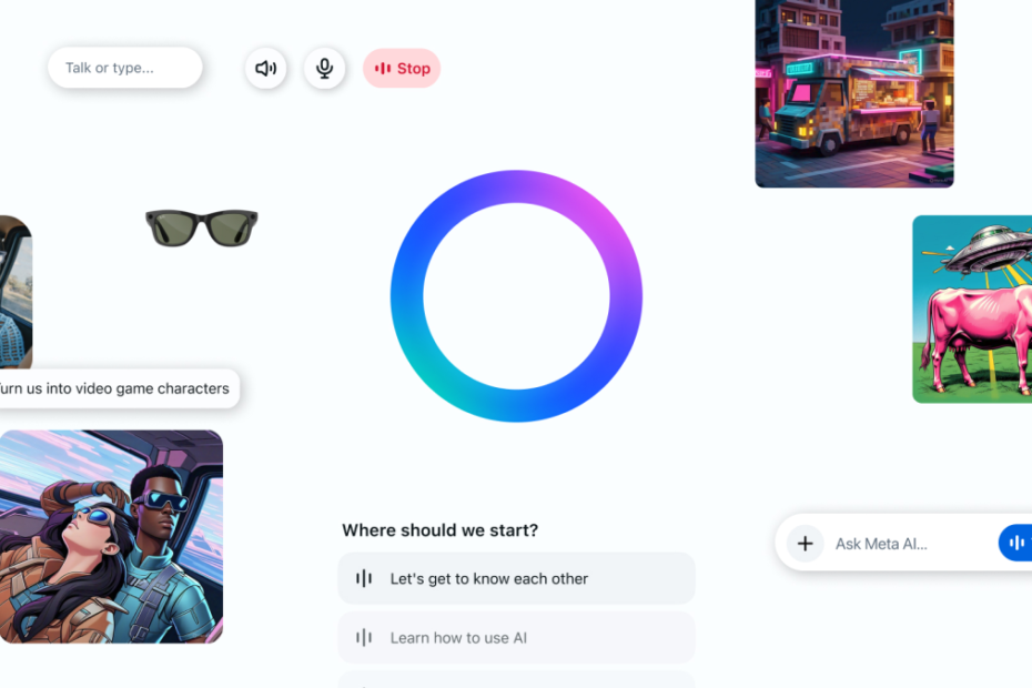 Meta lança app de IA para competir com o ChatGPT e criar uma rede para partilhar prompts