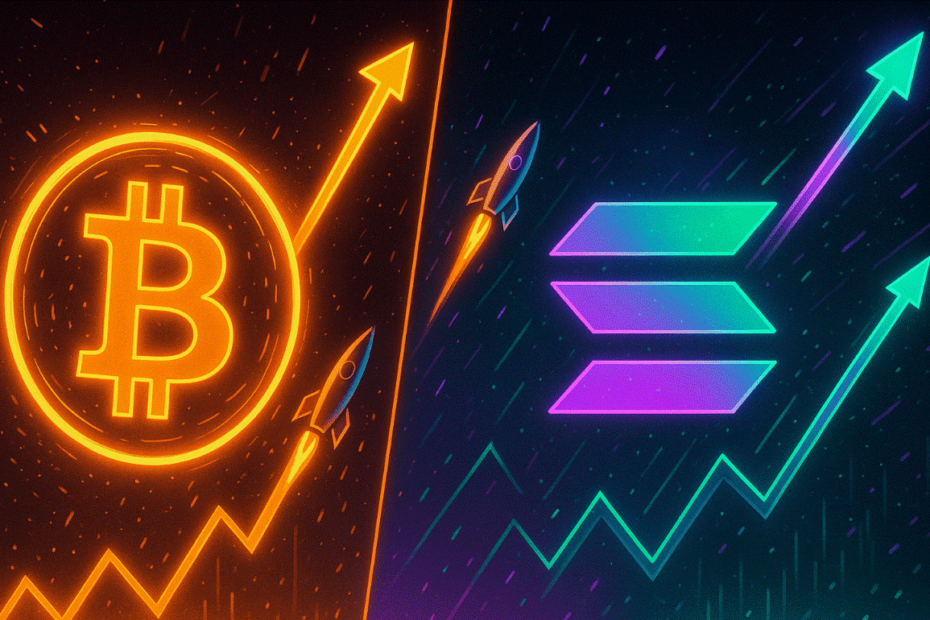Solana vs. Bitcoin – Qual é a melhor criptomoeda para comprar com a alta dos preços?