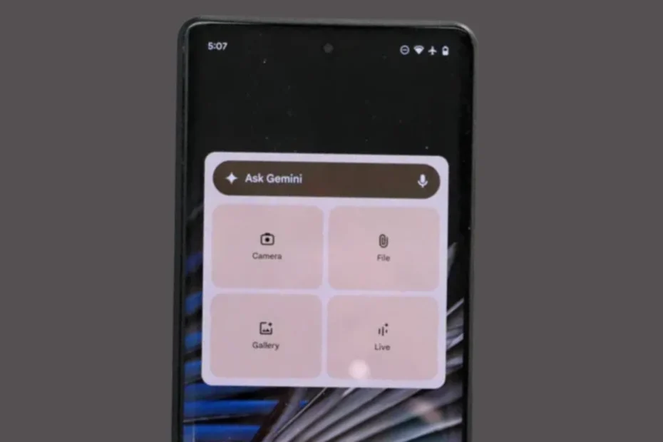 Google lança widget dedicado do Gemini para Android