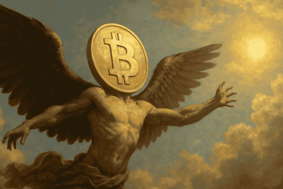 Bitcoin (BTC) se aproxima das máximas históricas. (Imagem ChatGPT)
