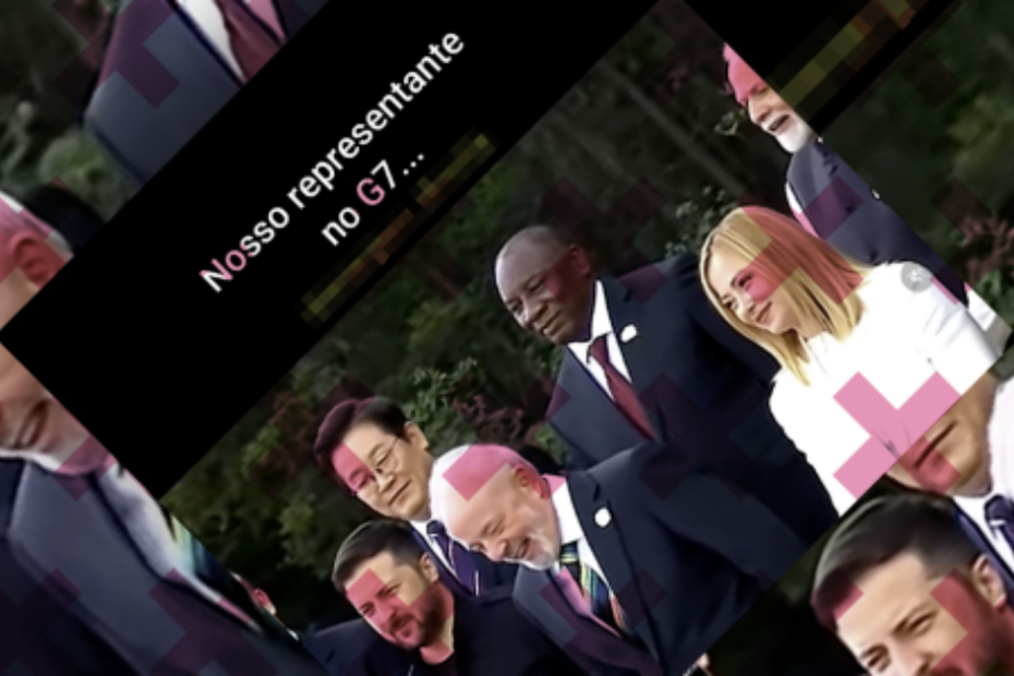 É falso que Lula apareceu bêbado no G7. Vídeo foi manipulado por inteligência artificial