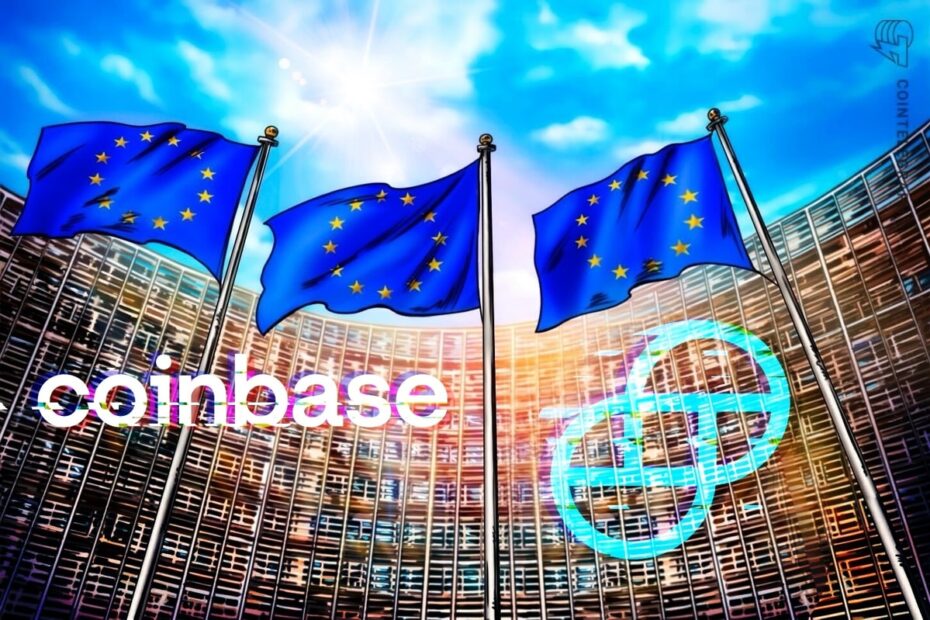 Exchanges de criptomoedas Gemini e Coinbase vão obter licenças na UE sob o MiCA