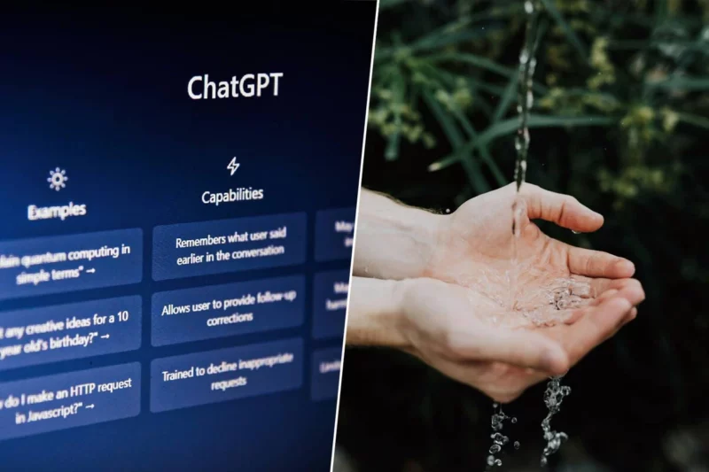 O ChatGPT gasta bem menos água que o esperado