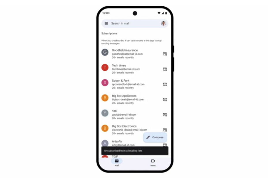 É mesmo verdade: Gmail testa função "Gerir Subscrições"
