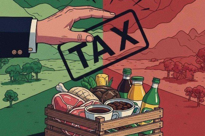 Taxação. Trump. Lula -  (crédito: Ilustração gerada pelo Gemini One com base no artigo)