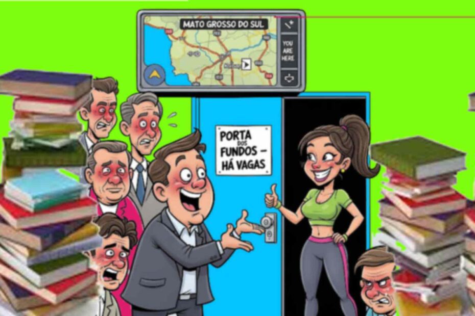 Chefe convidou jovem para fazer concurso em MS e constrangeu presentes (Ilustração sobre arte, Gemini)