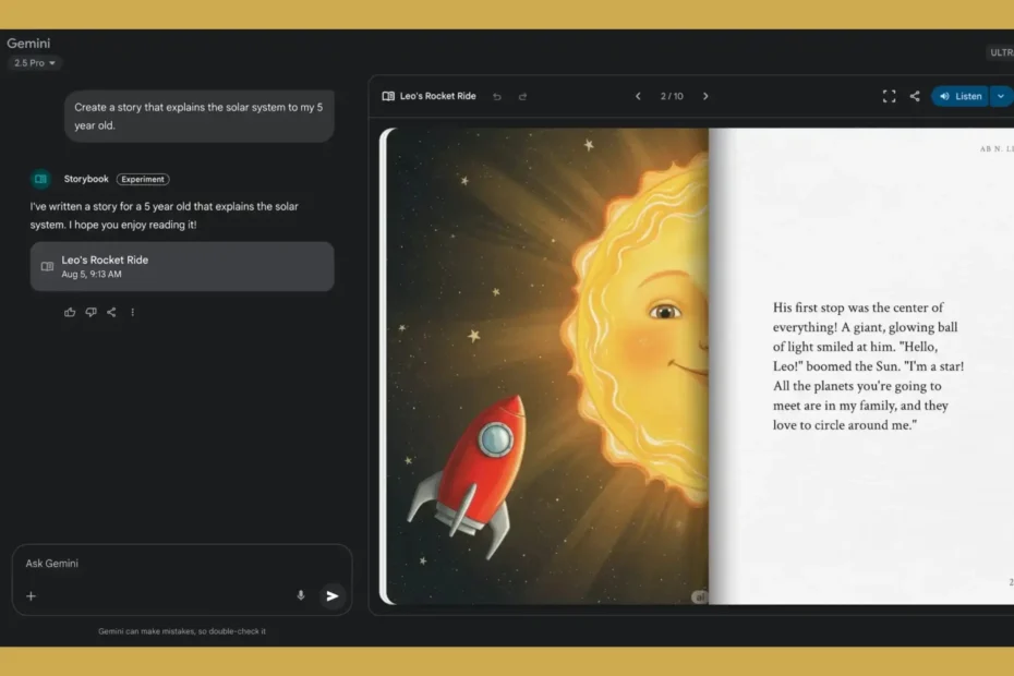 Gemini cria livros de histórias com IA: Guia completo do novo recurso