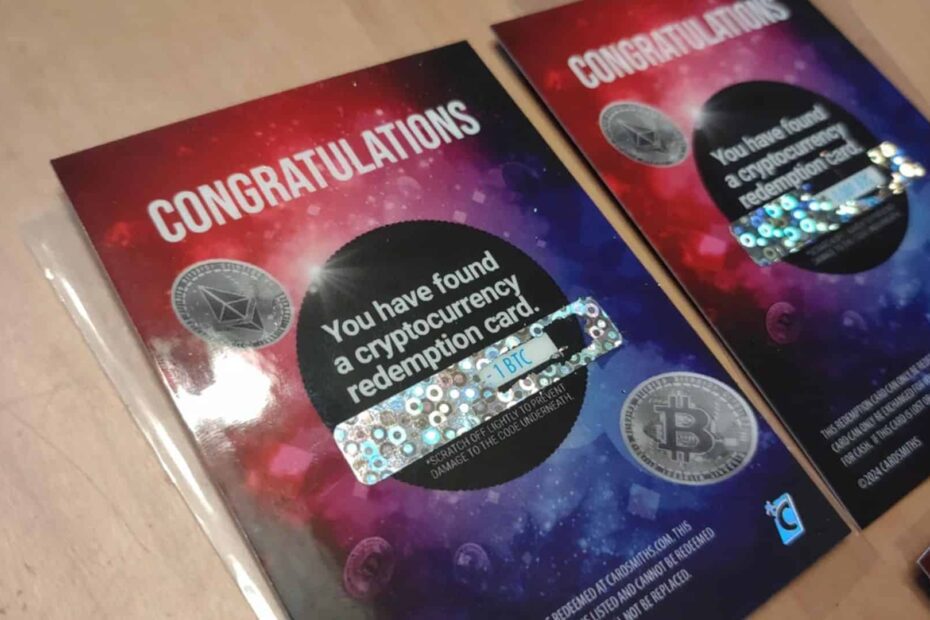 Sortudo ganha 1 bitcoin após abrir cartão surpresa de criptomoedas