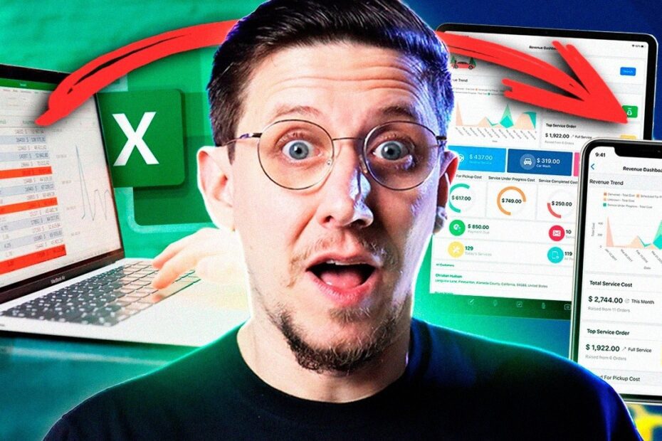 Transformei uma PLANILHA com abas em um APP COMPLETO em apenas 5 minutos.