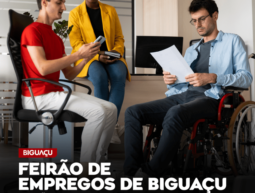 Biguaçu realiza feirão de empregos com vagas afirmativas no dia 2 de outubro