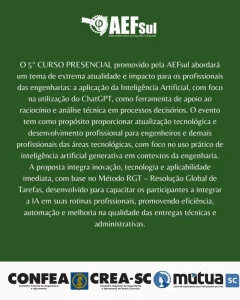 Curso: “Inteligência Artificial(IA) para Engenharia” (ChatGPT) 2025