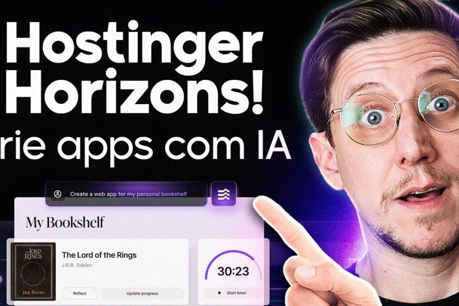Este NOVO Criador de Apps com IA vai MUDAR o JOGO? (Testei o Hostinger Horizons)