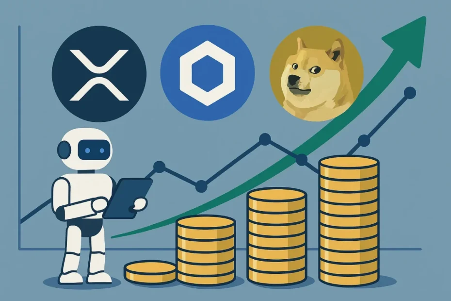 Pusemos o Gemini Pro a prever o preço do XRP, LINK e DOGE até ao final de 2025