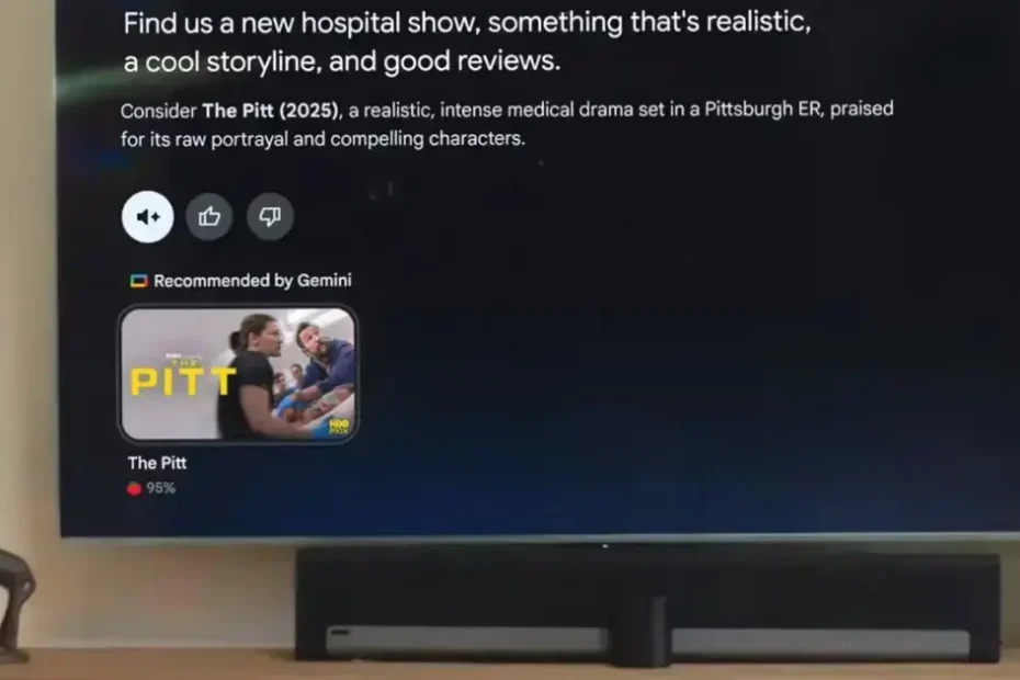 Google TV recebe atualização Gemini AI e muda a forma de assistir TV