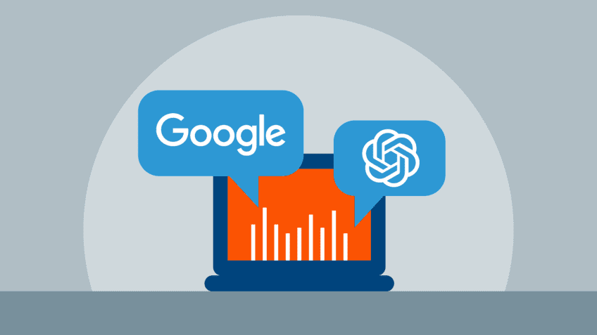 logos de Google e chatGPT