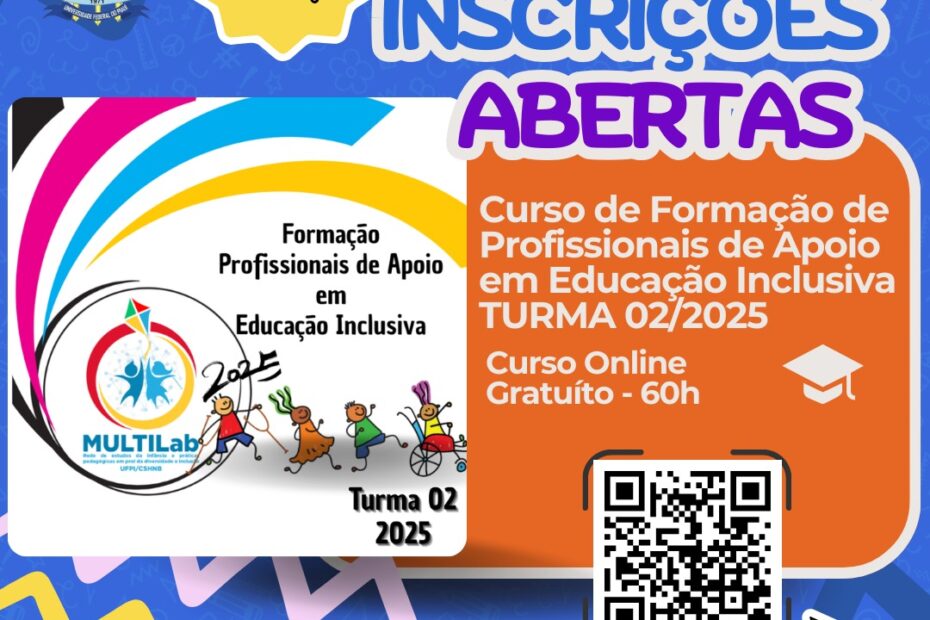 Projeto MULTILab oferta 800 vagas gratuitas para curso de Formação de Profissionais de Apoio em Educação Inclusiva