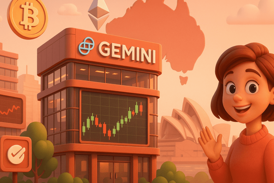 Gemini expande operações na Austrália em meio a novas regras de criptomoedas