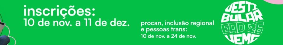 Lançado edital do Vestibular EaD UEMG 2026, com mais de 350 vagas