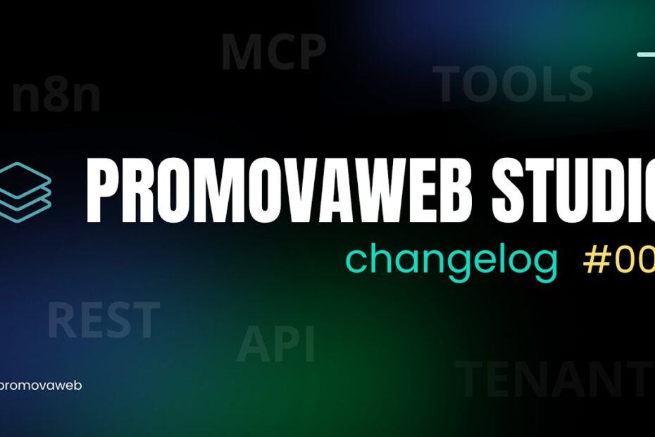 Promovaweb Studio Changelog - VLOG 001
