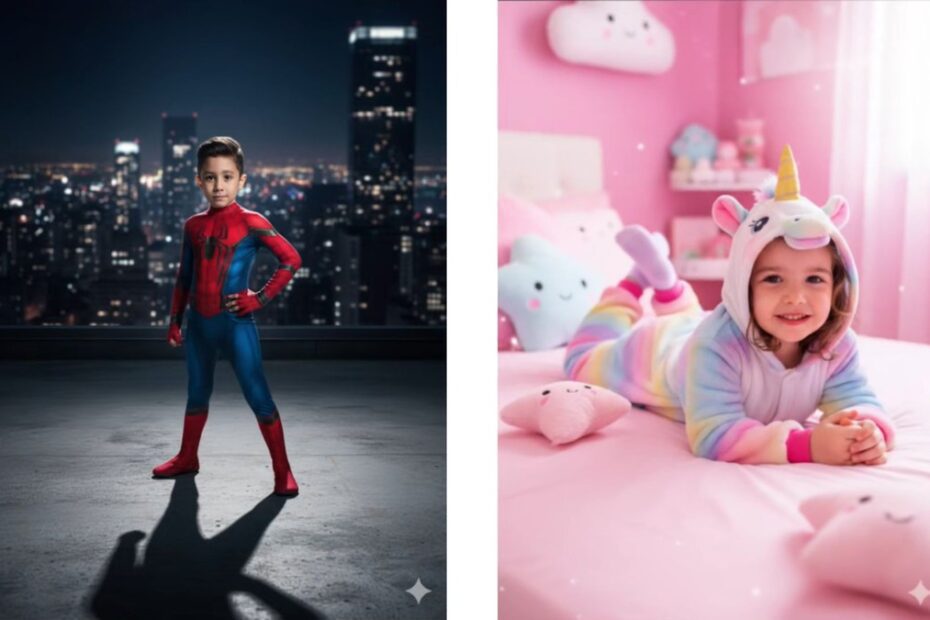 Prompt para ensaio fotográfico infantil no Gemini; veja como fazer a trend