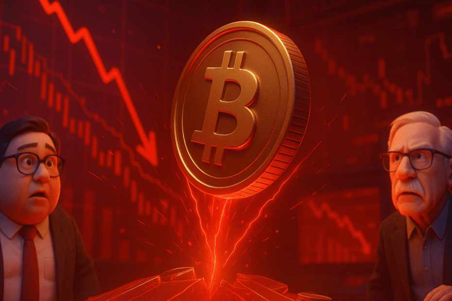 Alerta máximo Tom Lee e Peter Brandt preveem queda de 50% no Bitcoin