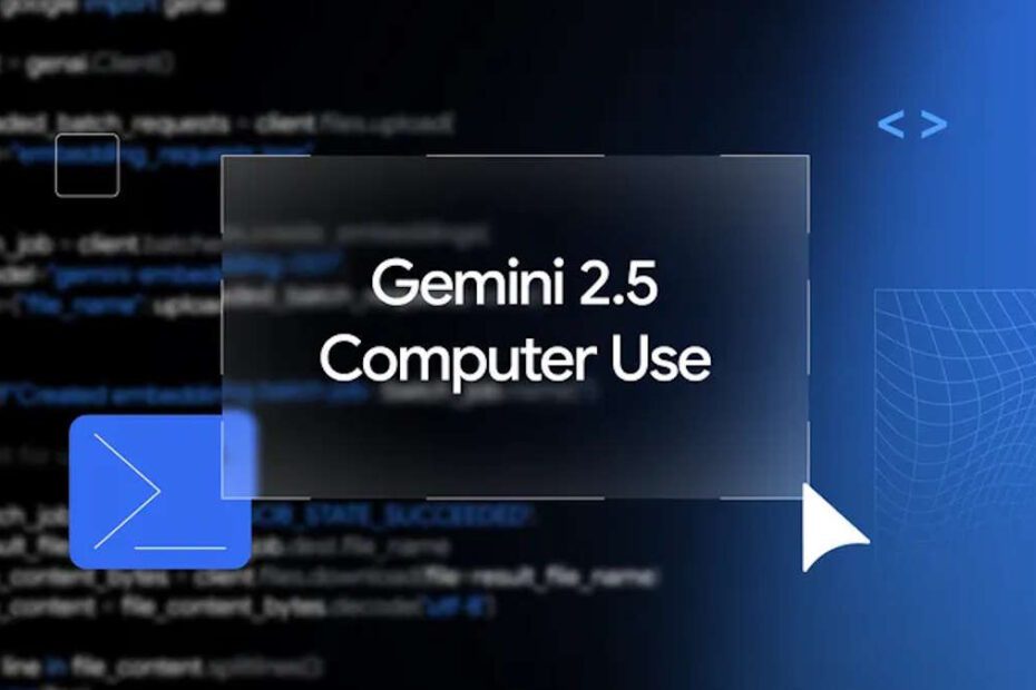 Gemini Computer Use Google IA Internet