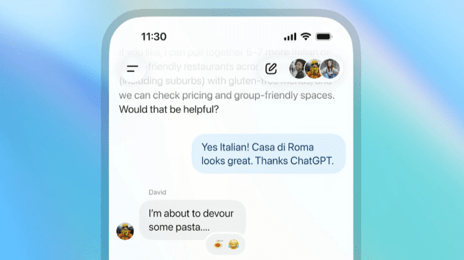 Conversávamos apenas com uma IA no ChatGPT; agora, tudo está começando a se parecer mais com o WhatsApp
