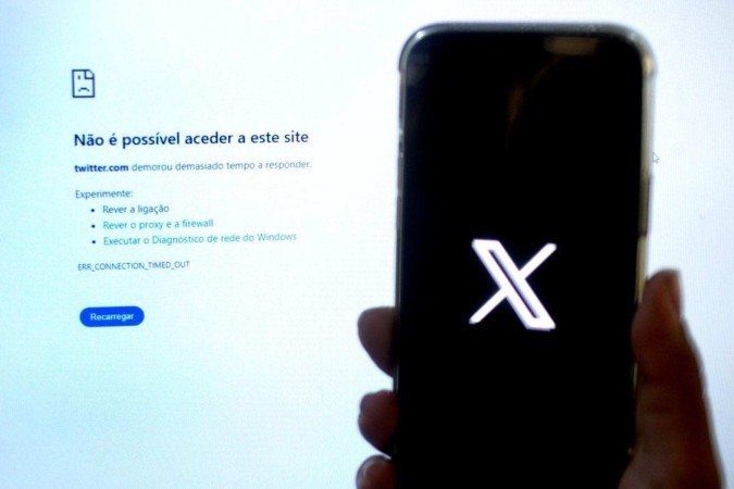 O X foi um dos afetados com a falha da nuvem  -  (crédito: Ed Alves/CB)