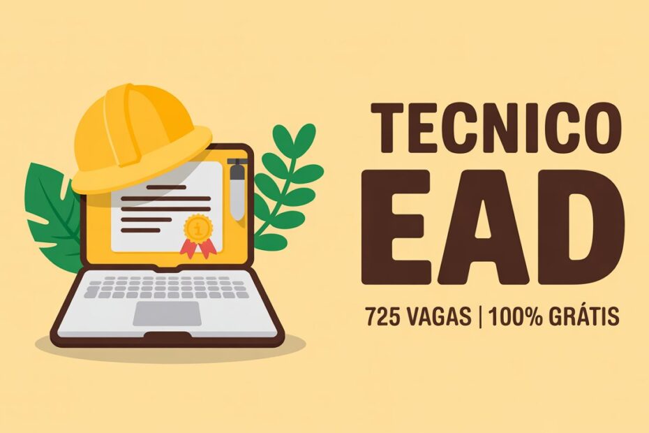 Quer um curso técnico em Segurança do Trabalho? SENAR está com 725 vagas EAD gratuitas. Inscrições abertas. Seleção por análise.