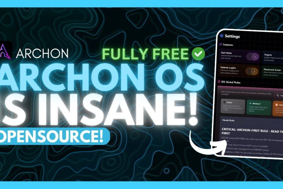 Archon OS: O Primeiro Sistema Operacional de IA para Codificação de IA - 100% Open Source!