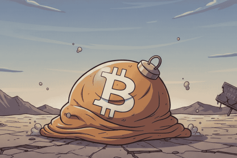Bitcoin (BTC) frustra expectativas no mês. (Imagem Gemini Pro)