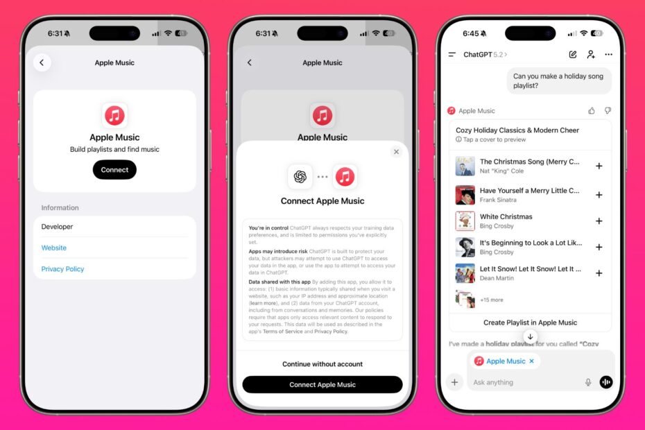 ChatGPT já integra o Apple Music
