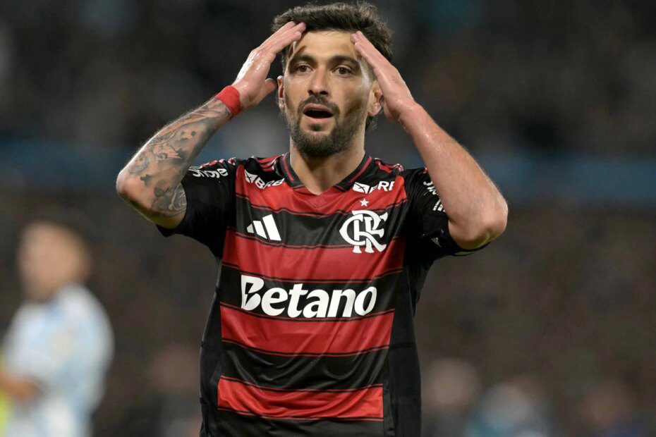 Arrascaeta, meia do Flamengo (foto: JUAN MABROMATA/AFP)