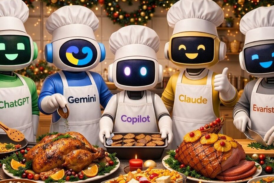 IA pode ajudar a planear a ceia de Natal? O que sugerem o ChatGPT, Gemini, Copilot, Claude e Evaristo? - Multimédia