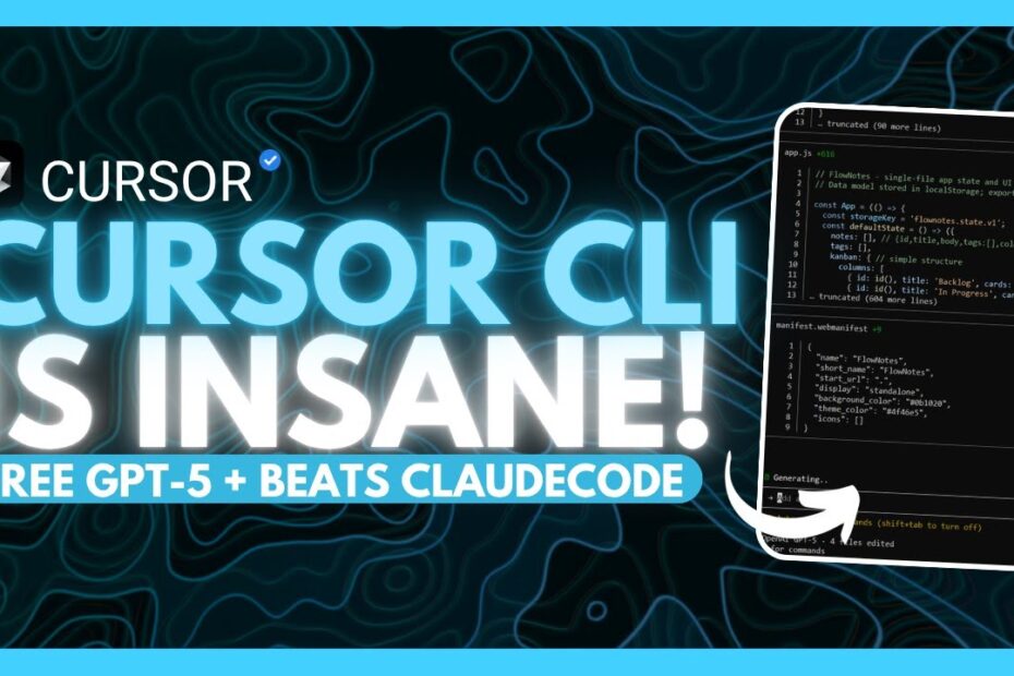 Descubra o Cursor CLI: O Novo Agente de Codificação AI Rápido que Pode Superar o Claude Code!