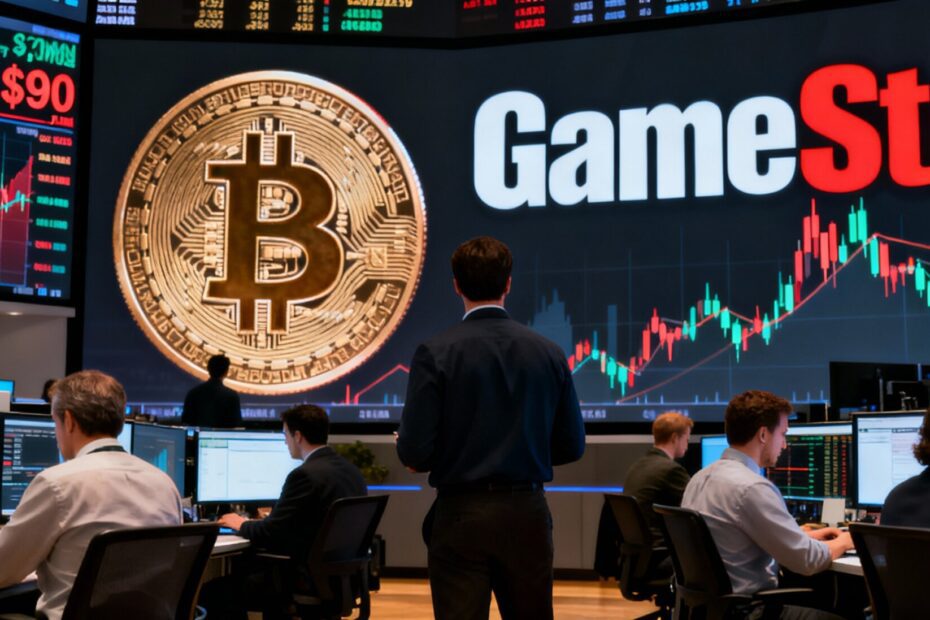 Gamestop ajusta rota com volatilidade do Bitcoin