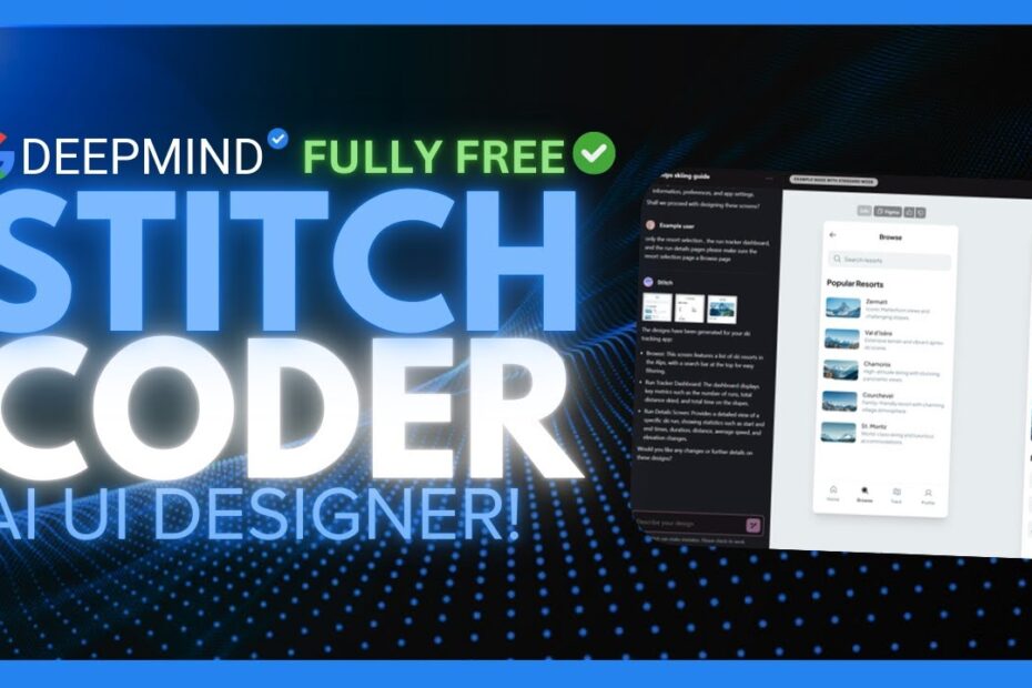 Google Stitch 2.0: O Agente de Codificação Gratuito Que Pode Criar Qualquer Coisa!