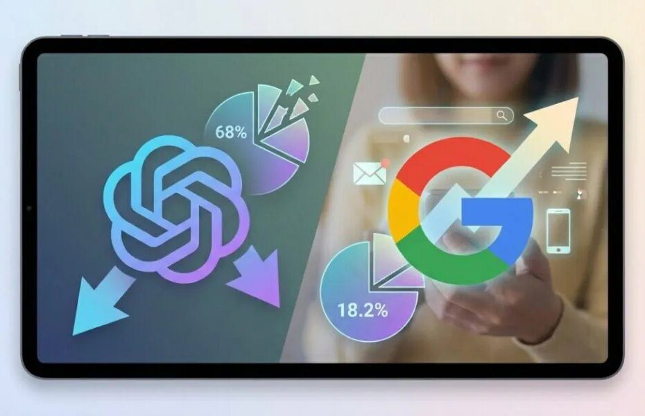 A participação de mercado do ChatGPT cai para 68%, enquanto a Gemini reduz a diferença – Unite.AI